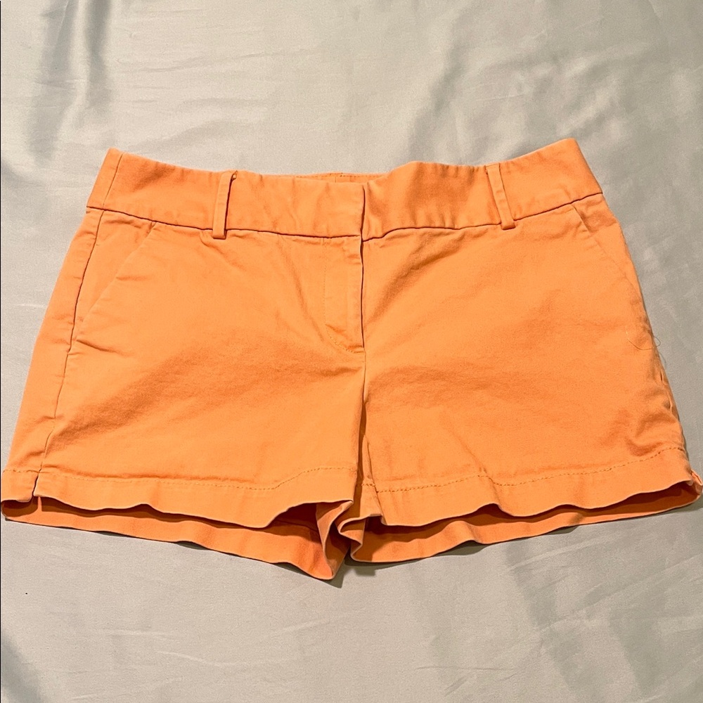 LOFT Women's Bright Orange Shorts The Riviera Short Size 6 Comfy